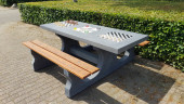 Multi-Spieltisch (1-3-2) Deluxe Antrazit-Beton