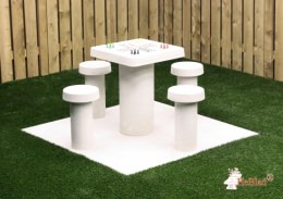 Ludo Game Table Naturel Concrete (4P)