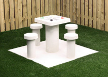 Ludo Game Table Naturel Concrete (4P)