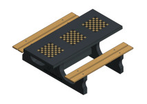 Multi-Games Table (1-1-1) DeLuxe Anthracite-Concrete