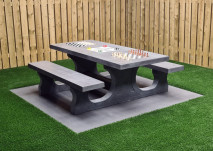 Multi Gaming table (1-3-2) Standard Anthracite-Concrete