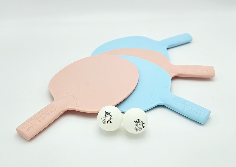Tischtennisschläger Pastell, 4er-Set