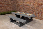Multispieltisch (1-1-1) Standard Anthrazit-Beton