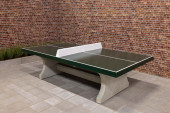 Concrete Ping-pong table green