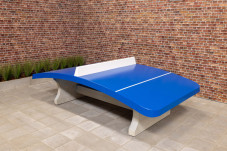 Concrete Foot Volleyball Table Blue
