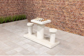 Spieltisch Schach Beton Naturell 2 Personen
