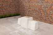 Chess Bench, Natural Concrete