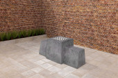 Checkers Bench, Anthracite-Concrete