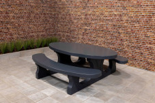 Picnic table Standard Anthracite Oval
