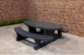 Picknickset Standard Anthrazit oval