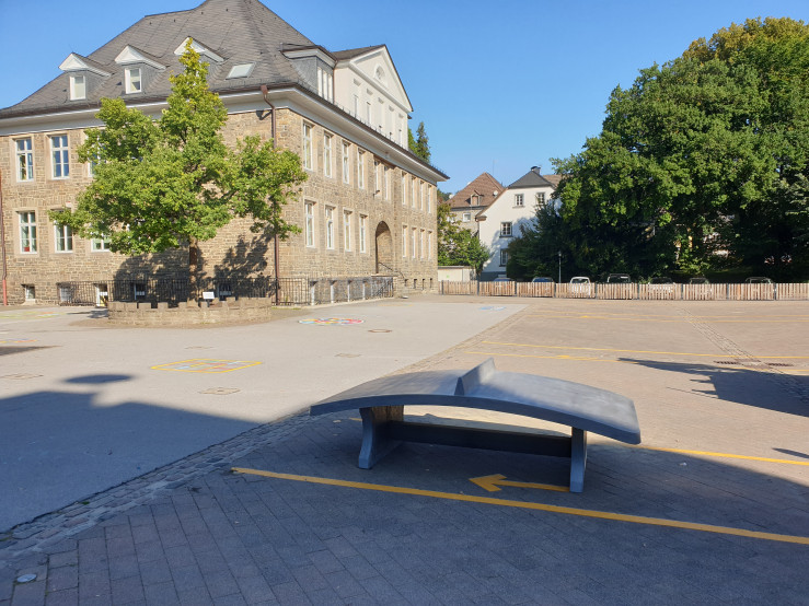 Foot Volleyball Table, Anthracite-Concrete