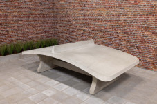 Foot Volleyball Table Natural Concrete