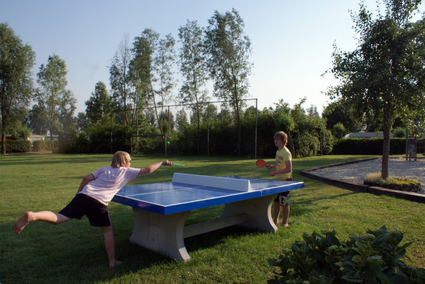 Tischtennistisch in Blau