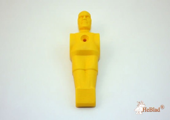 Football figure yellow plastic
