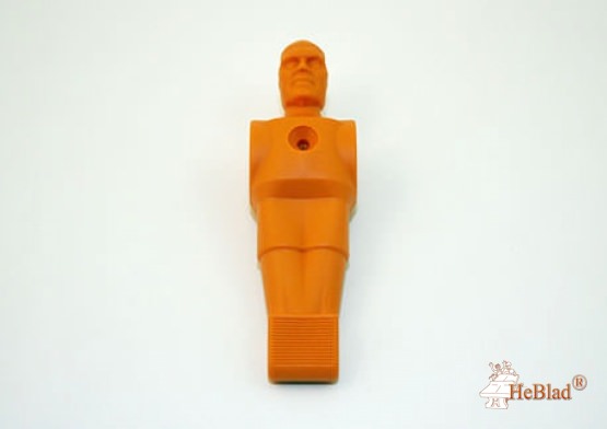 Fischfußballfigur aus Kunststoff in Orange