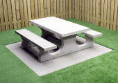 Picknicktische Standard aus Beton Naturell.