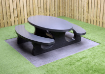 Picnic table Standard Anthracite Oval