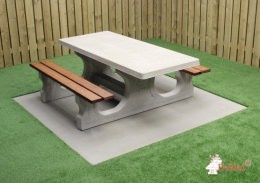 Concrete Picnic table DL Wheelchair–accessible