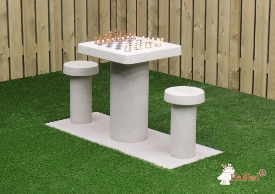 Spieltisch Schach Beton Naturell
