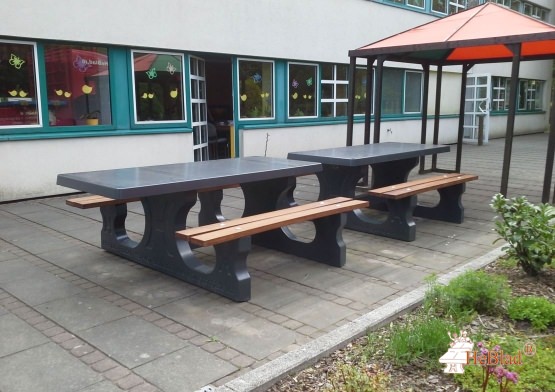 Concrete Picnic table DeLuxe Anthracite Wheelchair accessible 