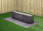 Betonbank Standard Anthrazit-Beton
