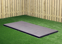 Universa, Base plate for Benches, anthracite-concrete