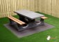 Picnic table DeLuxe Anthracite-Concrete Wheelchair accessible