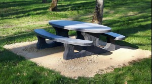 Picnic set Standard Anthracite Concrete Oval